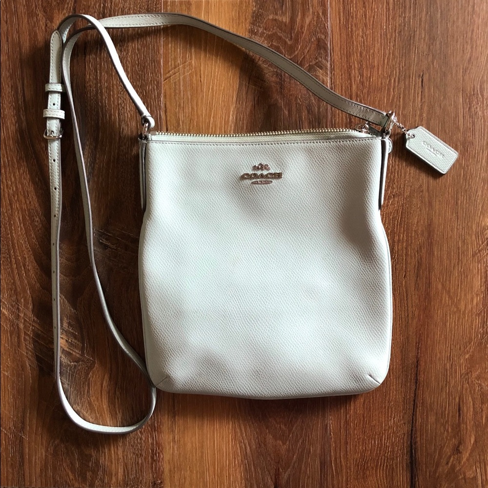 Mint Coach Crossbody Leather Purse